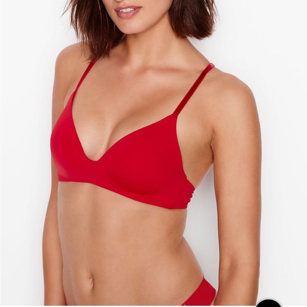 T-Shirt Lightly-Lined Wireless Shimmer Lace Back Bra from Victoria's Secret